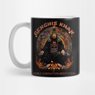 Funny Genghis Khan, World Domination Zen Meditation Mug